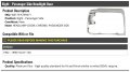 Right Passenger Side Headlight Door Chrome Compatible With 1992-1996 Ford F-150