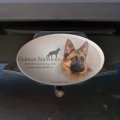 German Shepherd Dog Breed Oval Tow Trailer Hitch Cover Plug Insert
