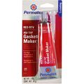 Permatex 81160-12pk High-temp Red Rtv Silicone Gasket 3 Oz Pack Of 12