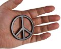 Peace Sign No War Symbol Metal 3d Emblem Badge Sticker With Pre-adhesive For Car Motorcycle Spider Atv Cozy Coupe Fun Love