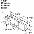 Prime-line D 1940 Steel Slidingoor Roller Tandem Assembly 1-1 2a D X 5 16a W Golden Single Pack