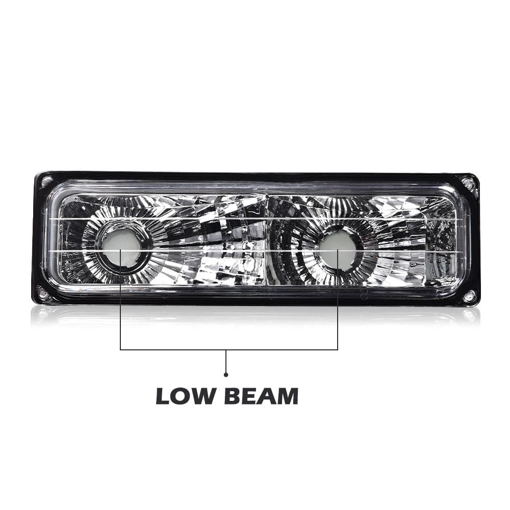 Headlights Assembly Fit Chevy C10 C K 1500 2500 3500 1994-1998