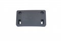 Carpartsdepot Front License Plate Bracket Tag Holder Black Plastic For Acadia 2017 2018 2019 Fit 23100921 