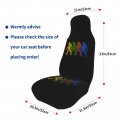 Bigfoot Silhouette Retro Pop Art Sasquatch Car Front Seat Covers Set Of 2 Washable Breathable Vehicle Cushion Protector For
