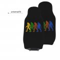 Bigfoot Silhouette Retro Pop Art Sasquatch Car Front Seat Covers Set Of 2 Washable Breathable Vehicle Cushion Protector For