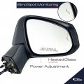 Spieg Passenger Side Mirror Replacement For Toyota Rav4 2019-2023 Power Heated Blind Spot Monitoring Turn Signal Black 8 Pin Rh