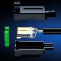 Indoor Extension Cord 6 Ft Black With Green Indicators 16 Gauge Heavy Duty Sjtw Etl Listed 2 Pack 
