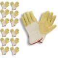 Cordova 5610 Economy Rubber Dipped Gloves Canvas Lined Crinkle Finish Safety Cuff Large 12-pack Bulk Latex 