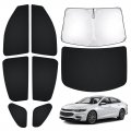 T Tgbros Custom Fit For Windows Sunshade Chevrolet Malibu 2016-2023 Windshield Full Rear Side Window Set Car Sunshades 