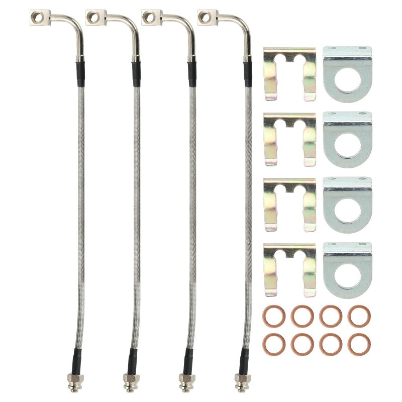 Front Rear Brake Lines For Jeep Wrangler Jk 2007-2018 Stainless Lw72cr