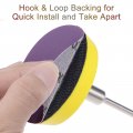 Uxcell 15pcs 4-inch Purple Sanding Discs 1000 Grits Hook And Loop Professional Aluminum Oxide Sand Paper Wet Dry Polish For