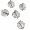 Red Hound Auto 5 Range Top Surface Burner Metal Knobs Replacement For General Electric Hotpoint Wb03t10266 