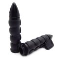 Smt- Black 25mm Bullet Handlebar Grip Rubber Throttle Boss For H-d Dyna Sporster P N Trhb114-h-25