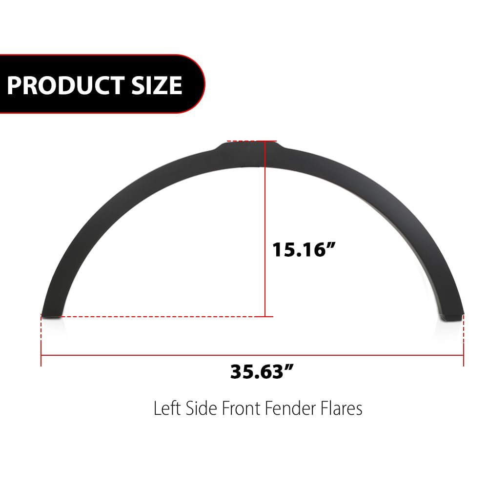 Front Left Side Fender Flares Trim For Land Rover Range Evoque 2012-2017 Lr044280 Lr036053 Black