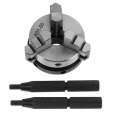 Three Jaw Self Centering Hand Grip Chuck Mini Woodworking For K01-50 With 3 Jaws And Mounting Thread