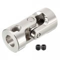 Uxcell 5pcs 5mm To Inner Dia Rotatable Universal Steering Shaft U Joint Coupler L23xd11