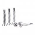 Phillips Head Self Drilling Screws 12 X 1 17 64 410 Stainless Steel Full Thread Sheet Metal Screw 50pcs 