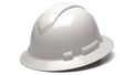 Pyramex Hp54110 Ridgeline Full Brim 4 Point Ratchet Suspension One Size White 