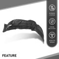 Front Left Fender Liner Inner For Audi Q7 2011 2012 2013 2014 2015 Driver Side Part Number 4l0809961e Black