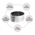 Uxcell Flexible Pipe Coupling 15 6mm Connector With Stainless Steel Hose Clamps Repair Clamp For Plastic And Metal Pipes