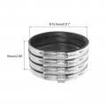 Uxcell Flexible Pipe Coupling 15 6mm Connector With Stainless Steel Hose Clamps Repair Clamp For Plastic And Metal Pipes