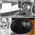 Auto Dynasty Black Housing Amber Corner Headlight Head Lamps Tool Kit For Honda Civic 01-03 
