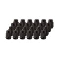 Dpaccessories 24 Black 12x1 25 Closed End Bulge Acorn Lug Nuts Cone Seat 13 16 Hex Lcb3c5he2bk04024 