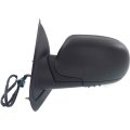 Door Mirror Driver Side For Gmc Envoy Xuv 2004 2005 Power Heated Manual Folding Textured Black Replacement 15206175 Gm1320265 