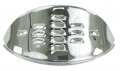 Headlight Eyebrow Chrome With Louvers Sold As Pair Compatible Dune Buggy