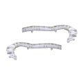 Front Upper Bumper Cover Bracket Pair For Mitsubishi Outlander 2007 2008 2009 Driver And Passenger Side Plastic Mi1042103 