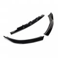 Ocpty 3pcs Glossy Black Front Bumper Lip Compatible With 0 2010-2012 For Audi A5