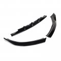 Ocpty 3pcs Glossy Black Front Bumper Lip Compatible With 0 2010-2012 For Audi A5