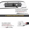 Vipmotoz Full Led Third Brake Light Tail Lamp Chmsl Compatible With 1995-2023 Toyota Tacoma Pickup Chrome Housing Clear Lens
