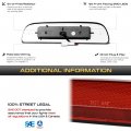 Vipmotoz Full Led Third Brake Light Tail Lamp Chmsl Compatible With 1995-2023 Toyota Tacoma Pickup Chrome Housing Clear Lens