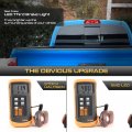 Vipmotoz Full Led Third Brake Light Tail Lamp Chmsl Compatible With 1995-2023 Toyota Tacoma Pickup Chrome Housing Clear Lens