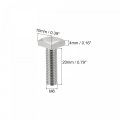 Uxcell Square Head Bolt 10pcs M6x20mm Fully Thread 304 Stainless Steel Grade C Machine Screws