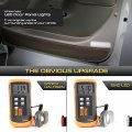 Vipmotoz Rear Side Door Panel Courtesy Lights Cover Lens Compatible With 2004-2006 Chevy Silverado Sierra Crew Cab Avalanche