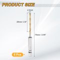 6pcs 1 4 Hex Shank Titanium Twist Drill Bit 2 5mm Drilling Dia 75mm Length High Speed Steel Drills For Hardened Metal Stainless