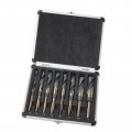 8pc 1 2a Shank Silver And Deming Drill Bit Set In Aluminum Carry Case High Speed Steel Hss Sae Size 96a 1a By 1 16th Increment 