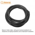 Uxcell Nitrile Rubber Seal Strip 10mm 0 39 Diameter X 5 Meters 16 4ft Long Round Solid Weather Stripping For Reduce Noise Shock