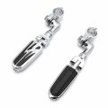 Xkh Group Motorcycle Chrome Short Angled Adjustable Highway Mounting Kit Lightning Footrest For V-star Roadstar Suzuki