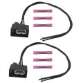 Front Turn Signal Plug Fit For Jeep Wrangler Jk 2pcs Wiring Harness Fits 2007-2018 Models Replaces 68065016ab 