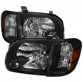 Clear Lens Black Housing Headlights Made For 05-06 Toyota Tundra 05-07 Sequoia 
