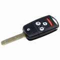 Hqrp Flip Key Fob Keyless Entry Replacement Compatible With Acura Mdx Rdx Tl Tsx Zdx Honda Accord 2010 2011 2012 2013 2014