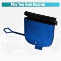 Uxcell Front Bumper Tow Hook Cover Towing Eye Cap For Mercedes-benz E 350 2021-2023 No A2138802307