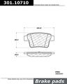 Centric 301 10710 Brake Pads 