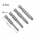Uxcell Screwdriver Bits Set 4pcs 1 4-inch Hex Shank Y1 Y2 Y3 Y4 Magnetic Y Shape Head Screw Driver Bit 50mm Length S2