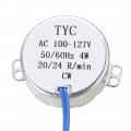 Uxcell Electric Synchron Motor Turntable Synchronous 100-127 Vac 20-24rpm 50 60 Hz 4w Cw Direction For Hand-made Model Or Guide