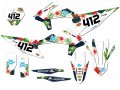 2019-2022 Sx Tropic White Senge Graphics Complete Kit With Rider I D For Ktm 
