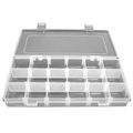 Stalwart 75-3182 Hawk 73 Compartment Durable Plastic Storage Tool Box Red 